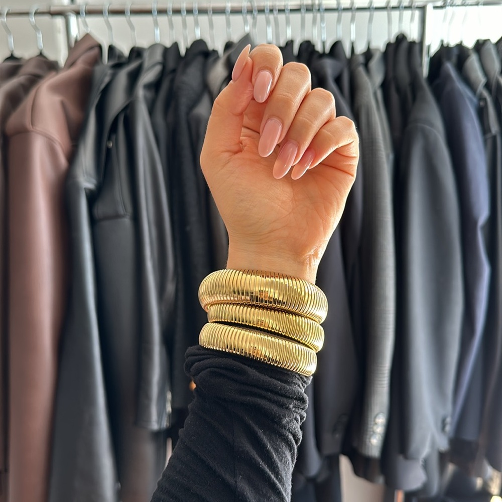 Stretch Gold Bracelet Stack